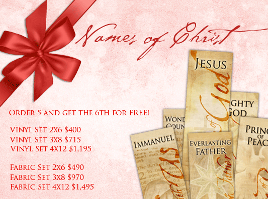 Names of Jesus Christ Banners - EasterBanners.com