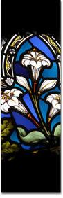 easter lillies stained glass