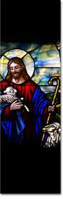 easter good shepherd stained glass